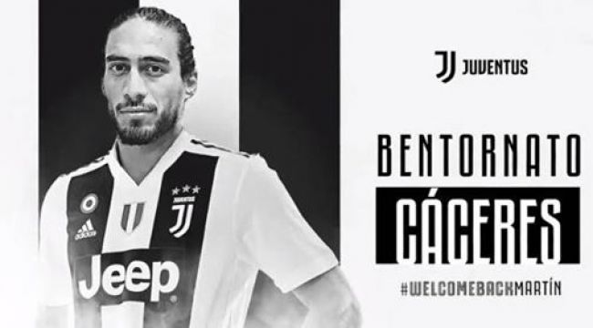 Caceres üçüncü kez Juventus'ta