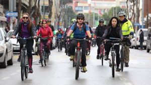 Gaziemirliler yeni yıl için pedalladı