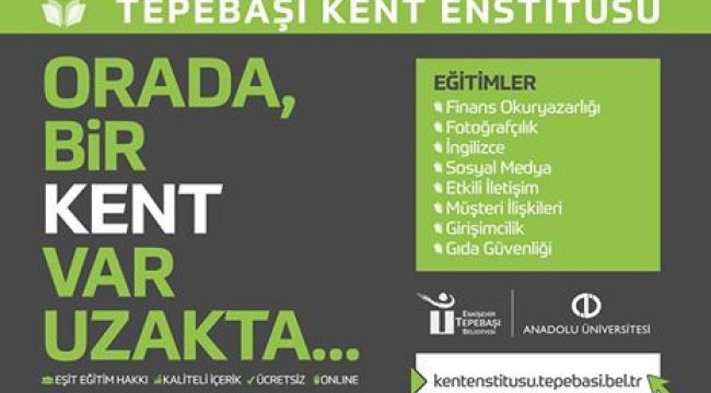  KENT ENSTİTÜSÜ İÇİN KAYITLAR SÜRÜYOR