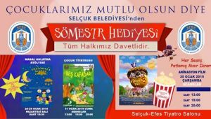 Selçuk Belediyesi'nden çocuklara sömestr hediyesi 