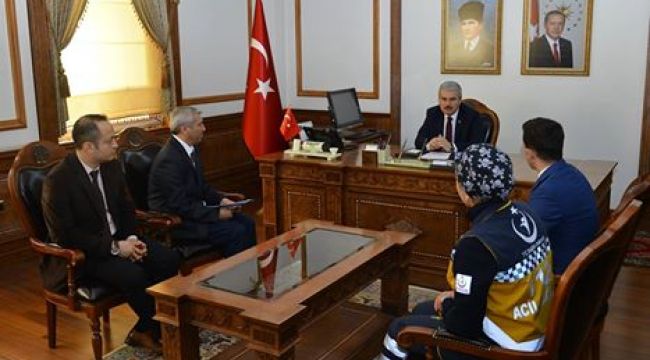 112 Günü'nde Valimize Ziyaret