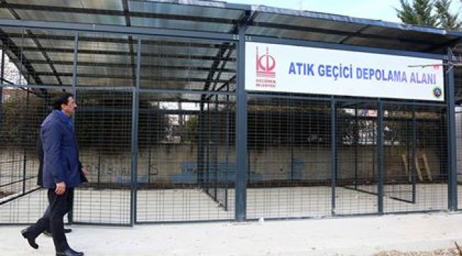 ATIK GEÇİCİ DEPOLAMA ALANININ YAPIMI TAMAMLANDI