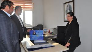 BELEDİYE BAŞKANI ULAŞ YURDAKUL'DAN MALKARA İLÇE SEÇİM KURULU MÜDÜRÜ AYNUR YURT'A ZİYARET