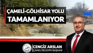 ÇAMELİ-GÖLHİSAR YOLU YAPILIYOR