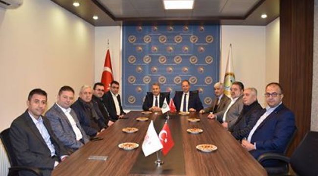 CUMHUR İTTİFAKI ADAYI ÇERÇİ MANİSA TİCARET BORSASINI ZİYARET ETTİ 