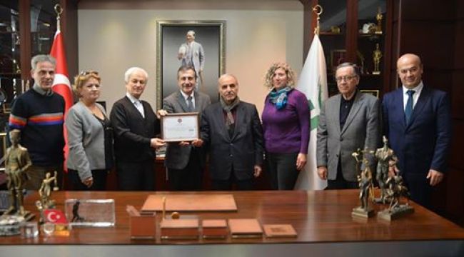 DELİKLİTAŞ GEL-DER'DEN ATAÇ'A ONURSAL ÜYELİK