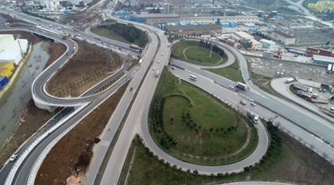 Dilovası Batı Kavşağı açılışa hazırlanıyor