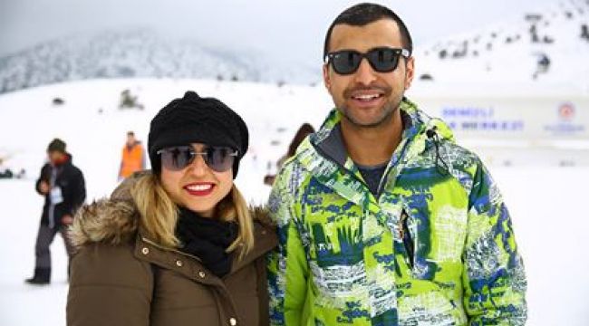 Ege'nin en büyük kayak merkezine yoğun ilgi