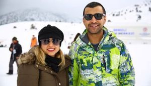 Ege'nin en büyük kayak merkezine yoğun ilgi