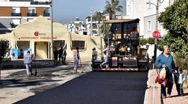 Etiler'de asfalt çalışması başladı