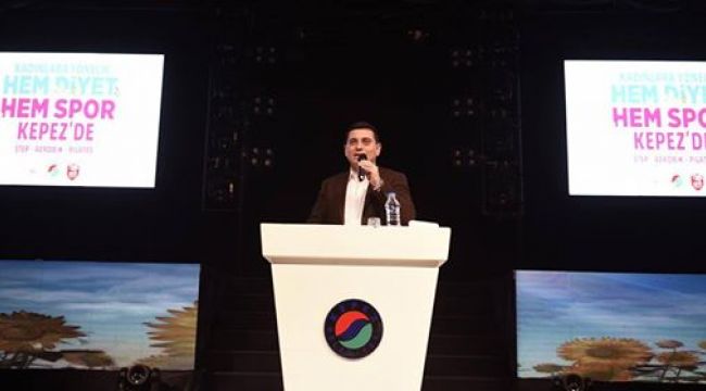 Kadınlara yönelik hem diyet, hem spor Kepez'de 