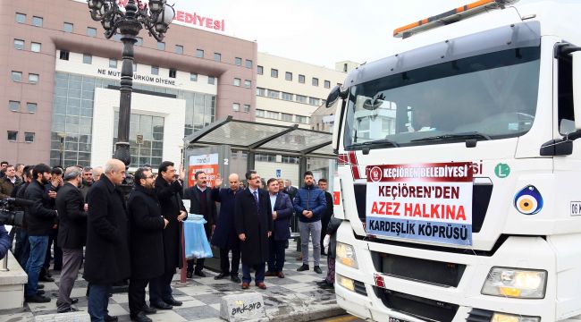 KEÇİÖREN'DEN AZEZ'E YARDIM TIRI