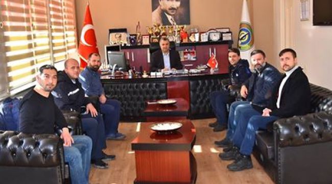 MALKARA AVCILIK VE DOĞA SPORLARI DERNEĞİ YÖNETİM KURULU BAŞKANI ÖNER KÖKTEN'DEN BELEDİYE BAŞKANI ULAŞ YURDAKUL'A ZİYARET