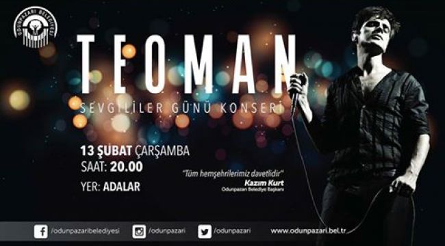 Odunpazarı Belediyesi'nden Teoman Konseri