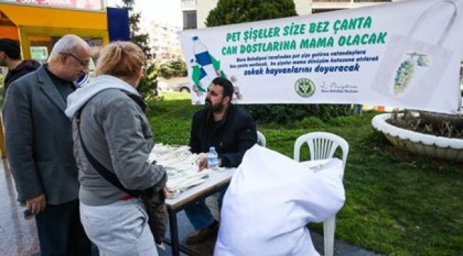 Pet şişeyi getir, bez çantayı götür