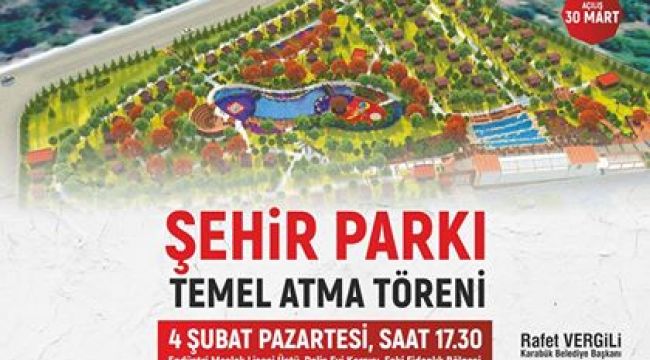 Şehir Parkı'nın Temeli Atılıyor