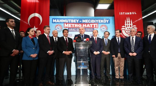 Avrupa Yakası'nın ilk sürücüsüz metrosu Bağcılar'da test sürüşüne başladı