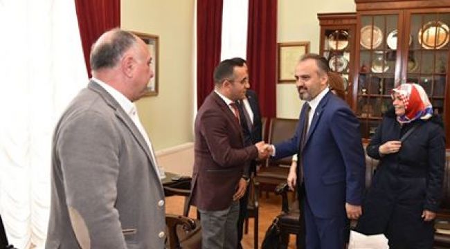 Azeri işadamlarından Başkan Aktaş'a ziyaret