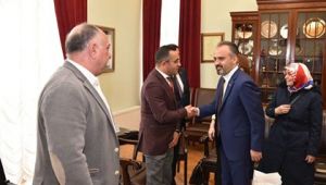 Azeri işadamlarından Başkan Aktaş'a ziyaret