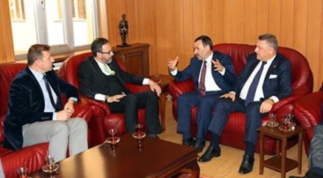 BAKAN KASAPOĞLU ETİMESGUT'U ZİYARET ETTİ