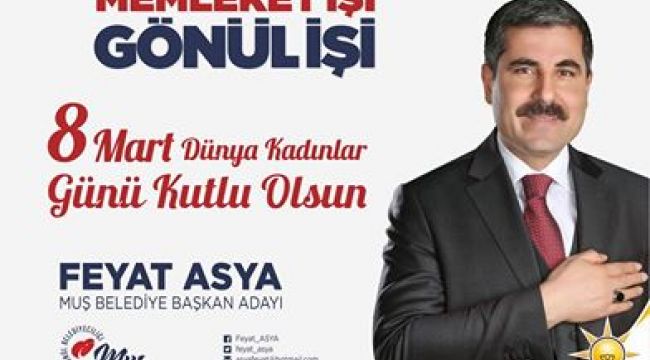 BAŞKAN ASYA'DAN KADINLAR GÜNÜ MESAJI
