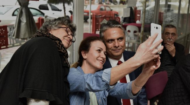 Başkan Uysal, kahvehaneleri ziyaret etti