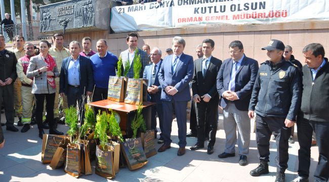 BELEDİYE BAŞKAN VEKİLİ RECAİ ÖRS FİDAN DAĞITIM ETKİNLİĞİNE KATILDI