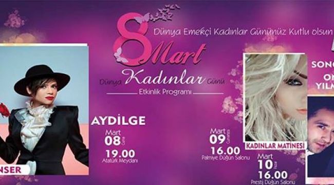 BELEDİYEDEN 8 MART KONSERİ