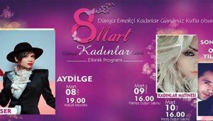 BELEDİYEDEN 8 MART KONSERİ