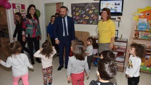  DOĞAN'DAN ANAOKULU ZİYARETİ ÇOCUKLARDAN BAŞKAN AMCALARINA YOĞUN İLGİ