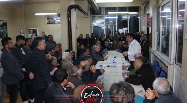 ERHAN KILIÇ ÇALDIRAN MAHALLESİNDE VATANDAŞ İLE BİR ARAYA GELDİ
