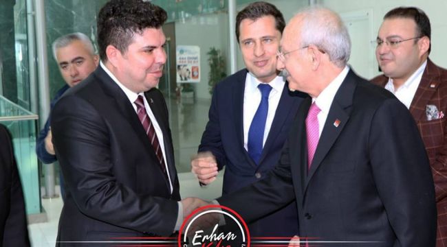 ERHAN KILIÇ CHP GENEL BAŞKANI KEMAL KILIÇDAROĞLU'YLA GÖRÜŞTÜ