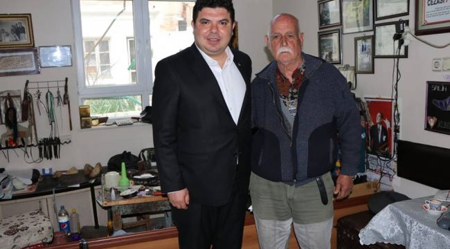 ERHAN KILIÇ ESNAF ZİYARETLERİNE DEVAM EDİYOR