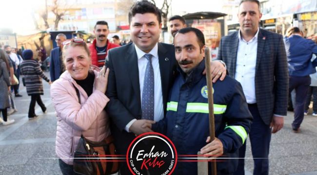 ERHAN KILIÇ ŞİRİNYER SEMT PAZARINDA HALKLA İÇ İÇE 