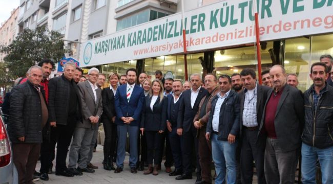 Karşıyaka Cumhur İttifakı'ndan Karadeniz Derneği'ne Ziyaret 