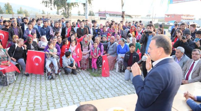 KIRIKHAN'DA BAŞKAN SAVAŞ'A SEVGİ SELİ 