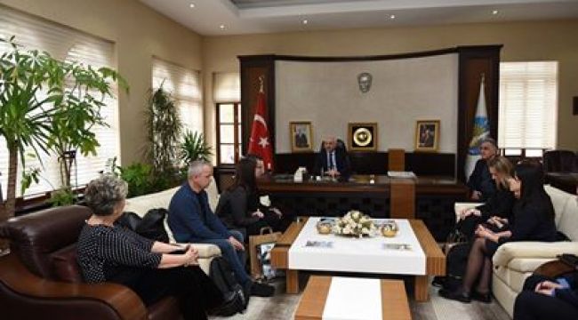 Macaristan ve Litvanya heyetinden Belediyeye ziyaret