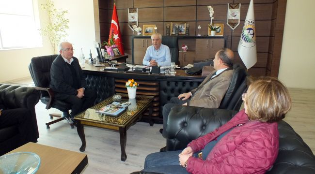 MİMAR VE MÜHENDİSLERDEN BAŞKAN ÖZCAN'A TEŞEKKÜR ZİYARETİ…