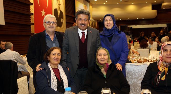 ŞEHİT AİLELERİ VE GAZİLER YEMEKTE BULUŞTU