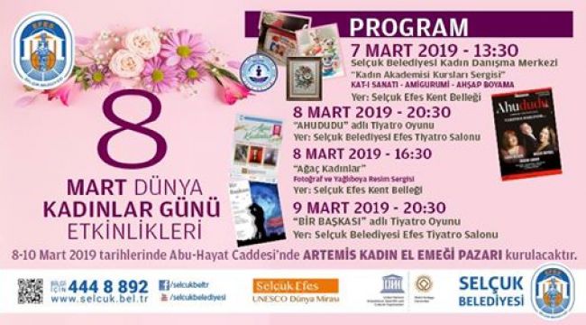 Selçuk Belediyesi'nden 8 Mart'a özel etkinlikler 