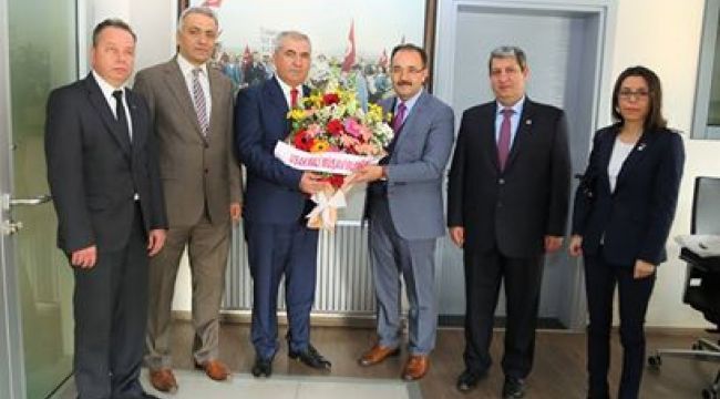 SERBEST MUHASEBECİLER MALİ MÜŞAVİRLER ODASINDAN BAŞKAN CAHAN'A TEŞEKKÜR ZİYARETİ