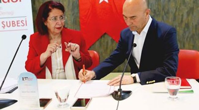 SOYER, KADIN DOSTU KENT TAAHHÜTNAMESİNİ İMZALADI