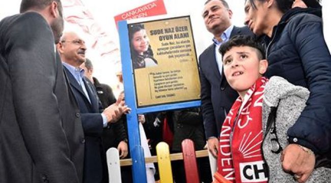 SUDE NAZ'IN İSMİ ÇANKAYA'DA YAŞAYACAK KILIÇDAROĞLU'NUN KATILDIĞI TÖRENLE SUDE NAZ OYUN PARKI AÇILDI