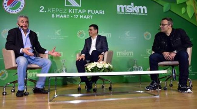 Tütüncü kitap fuarında söyleşiye katıldı