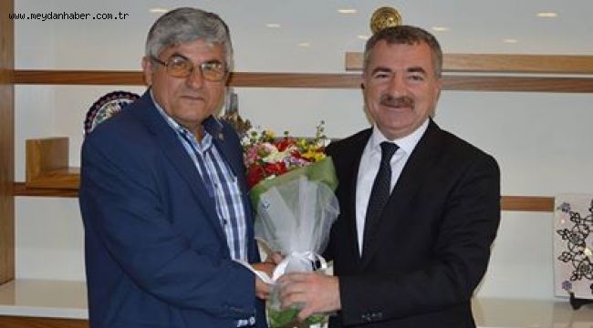 Amasya Şeker Fabrikasını Yönetim Kurulu Başkanı Mustafa Saatcı Havza Belediye Başkanı Sebahattin Özdemir'i ziyaret etti.