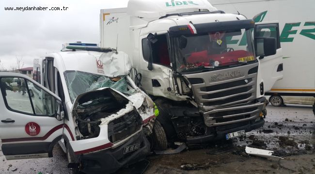 BAŞKAN ALTINOK, KAZA YAPAN PERSONELİYLE YAKINDAN İLGİLENDİ