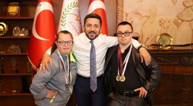  BAŞKAN ARI' BAŞARILI SPORCULARI KABUL ETTİ