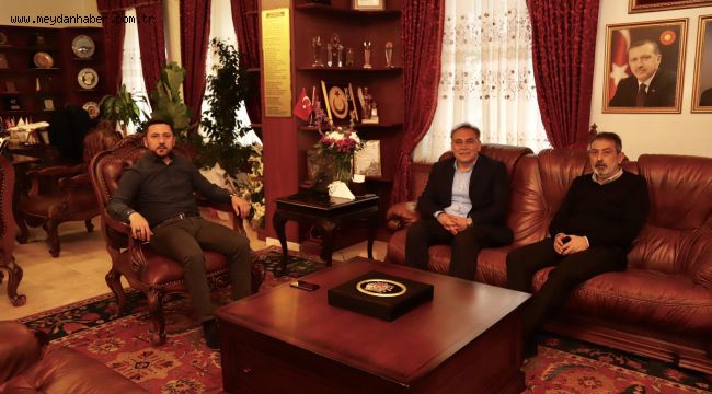 BAŞKAN ARI'YI ZİYARET EDEN İŞ İNSANI LEBLEBİCİ'DEN YATIRIM SÖZÜ