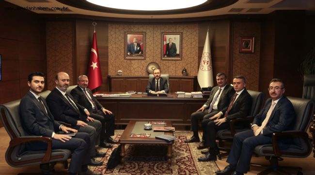 Başkan Aşgın Bakan Kasapoğlu'na ziyaret