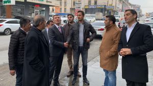 Başkan Balcı'dan yangında hasar gören mobilya mağazasına ziyaret 